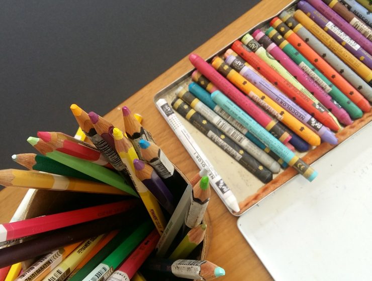 colores y materiales para fomentar la creatividad