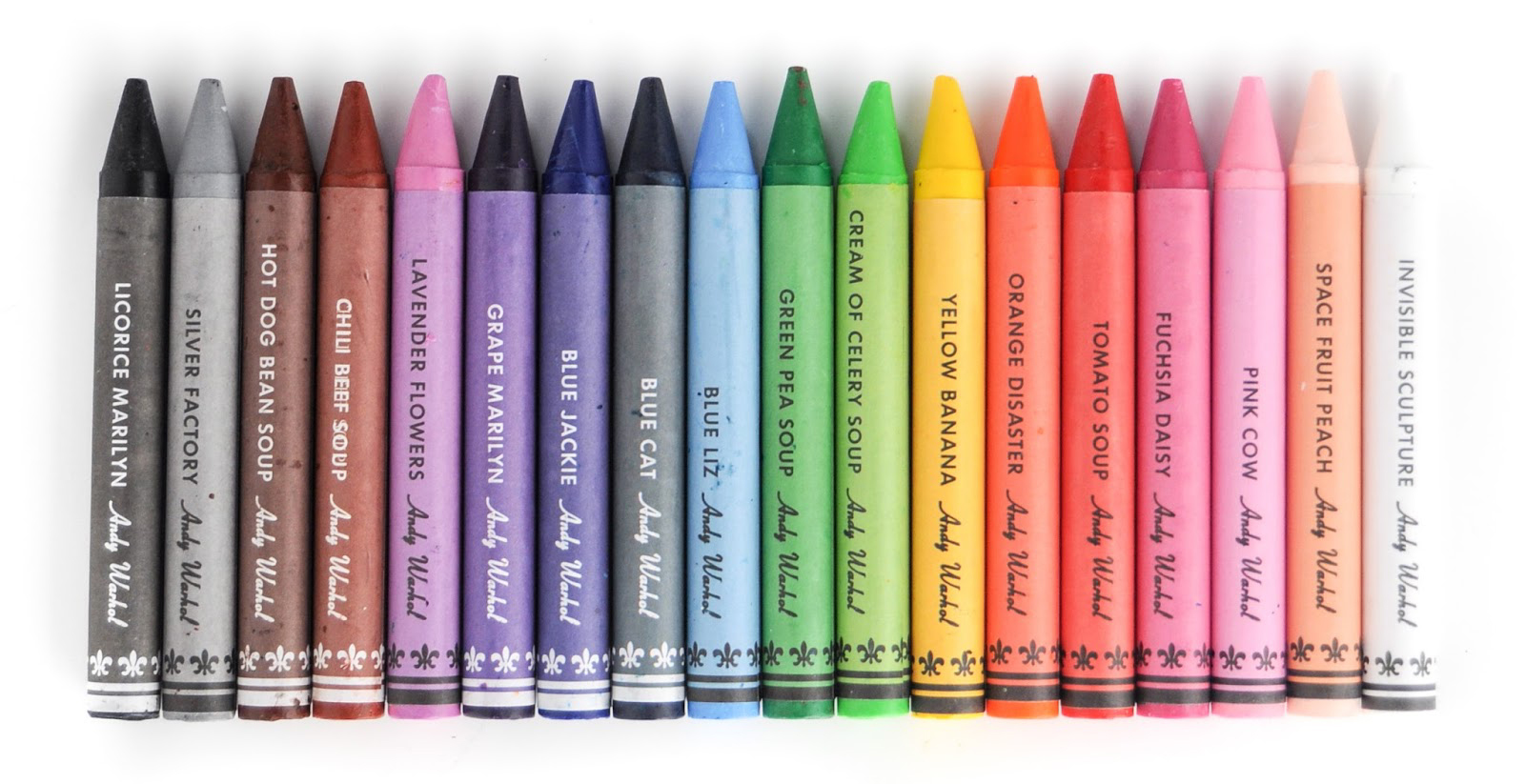 crayolas andy warhol gama colores